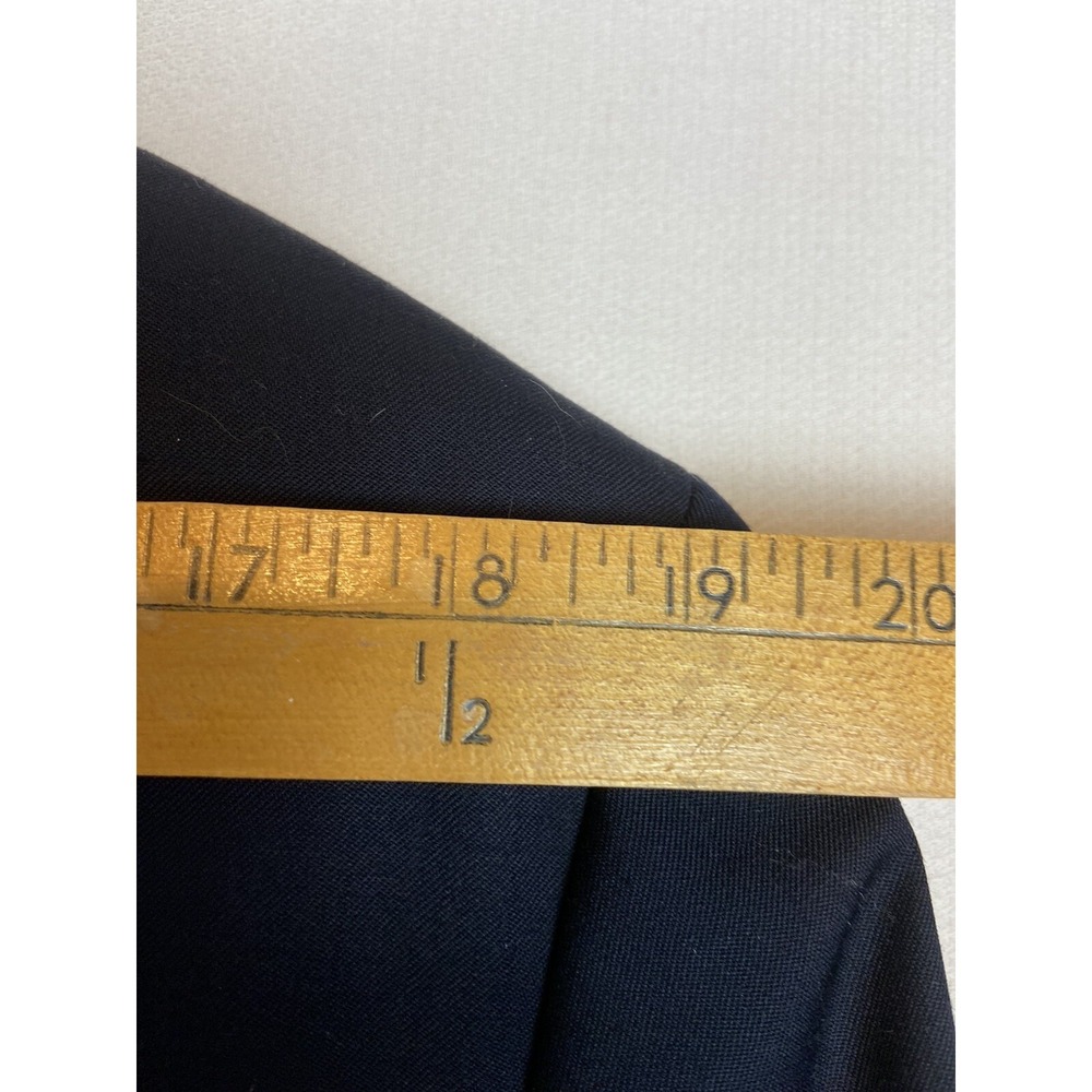 Chaps Mens 44R Navy Wool Gold Two Button Sport Coat Preppy Academia - Picture 15 of 16